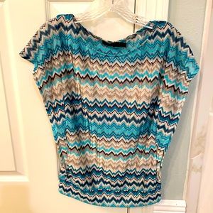 Short sleeve print top